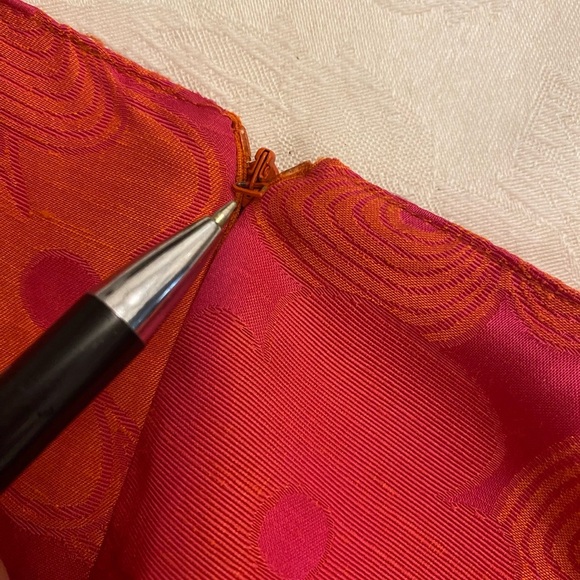 Chetta B Elegant Pink and Orange Sleeveless Dress Size 6 - Picture 11 of 11